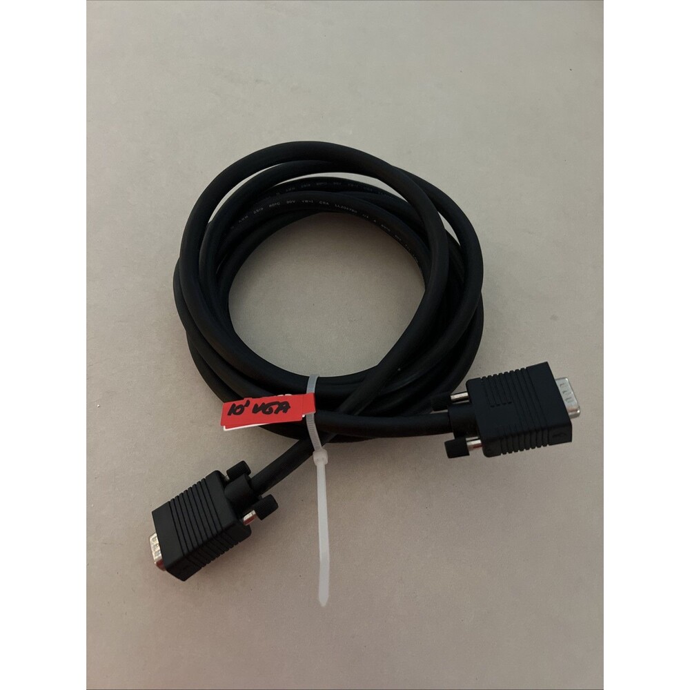 VGA/SVGA Male to Male Monitor Cable Super Vga Cord 15 Pin 10ft